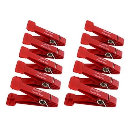 Fabrication Enterprises Fabrication Enterprises 10-0842-10 Replacement Pinchpins; Red - Light - 10 Each 10-0842-10